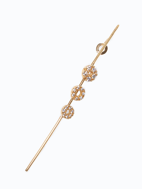 Earcuff en oro 18k con circon