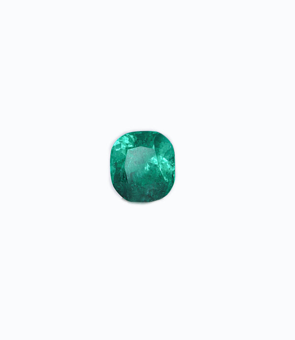 Piedra esmeralda corte cushion