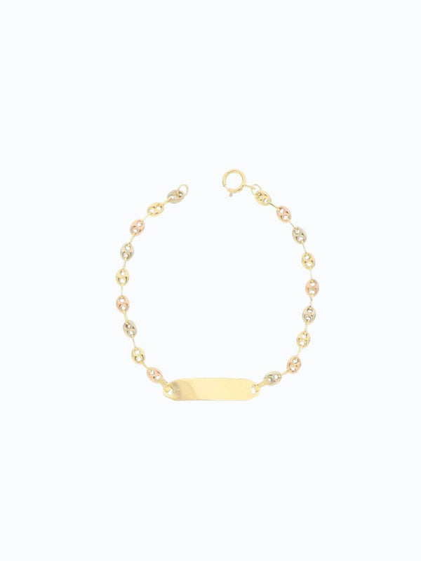 Pulsera de oro 18k tejido gucci