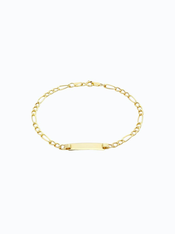 Pulsera de oro 18k tejido 3x1